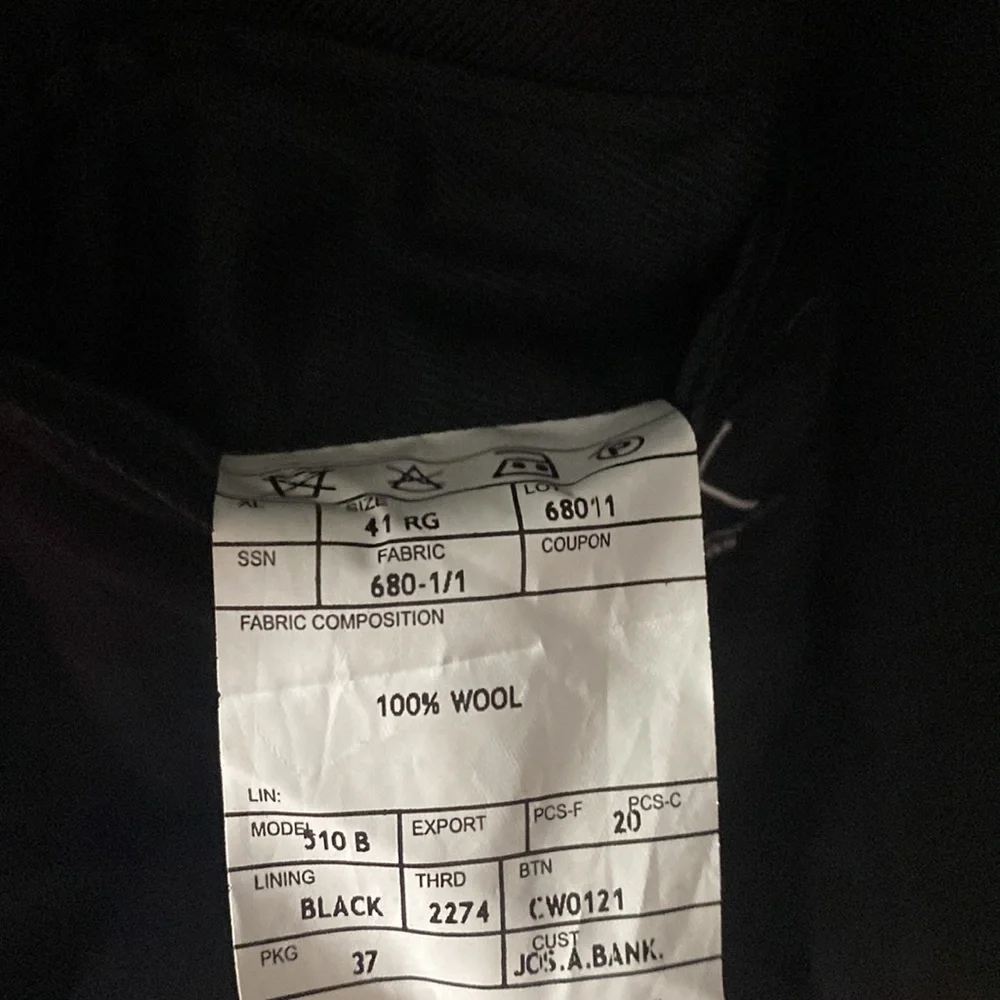 Jos A Banks Black Tuxedo‎